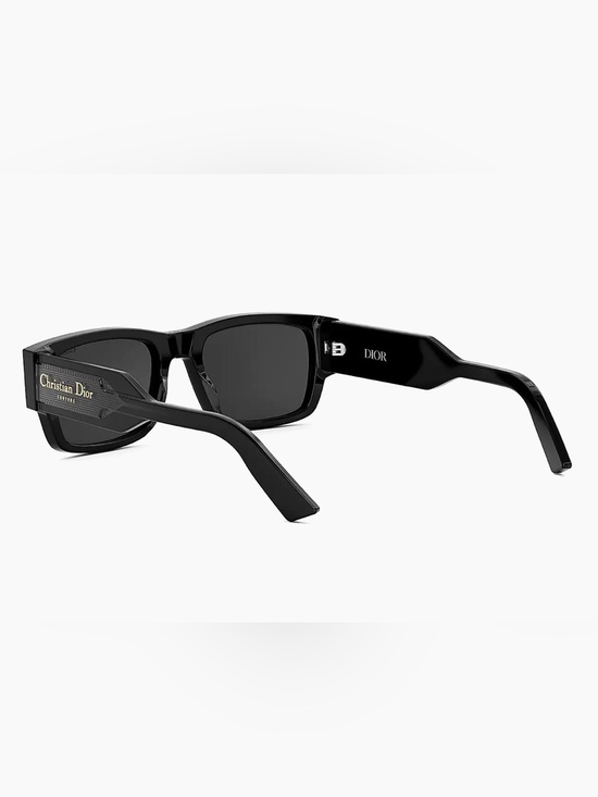 Dior Black Sunglasses with Gold Temple Logo
